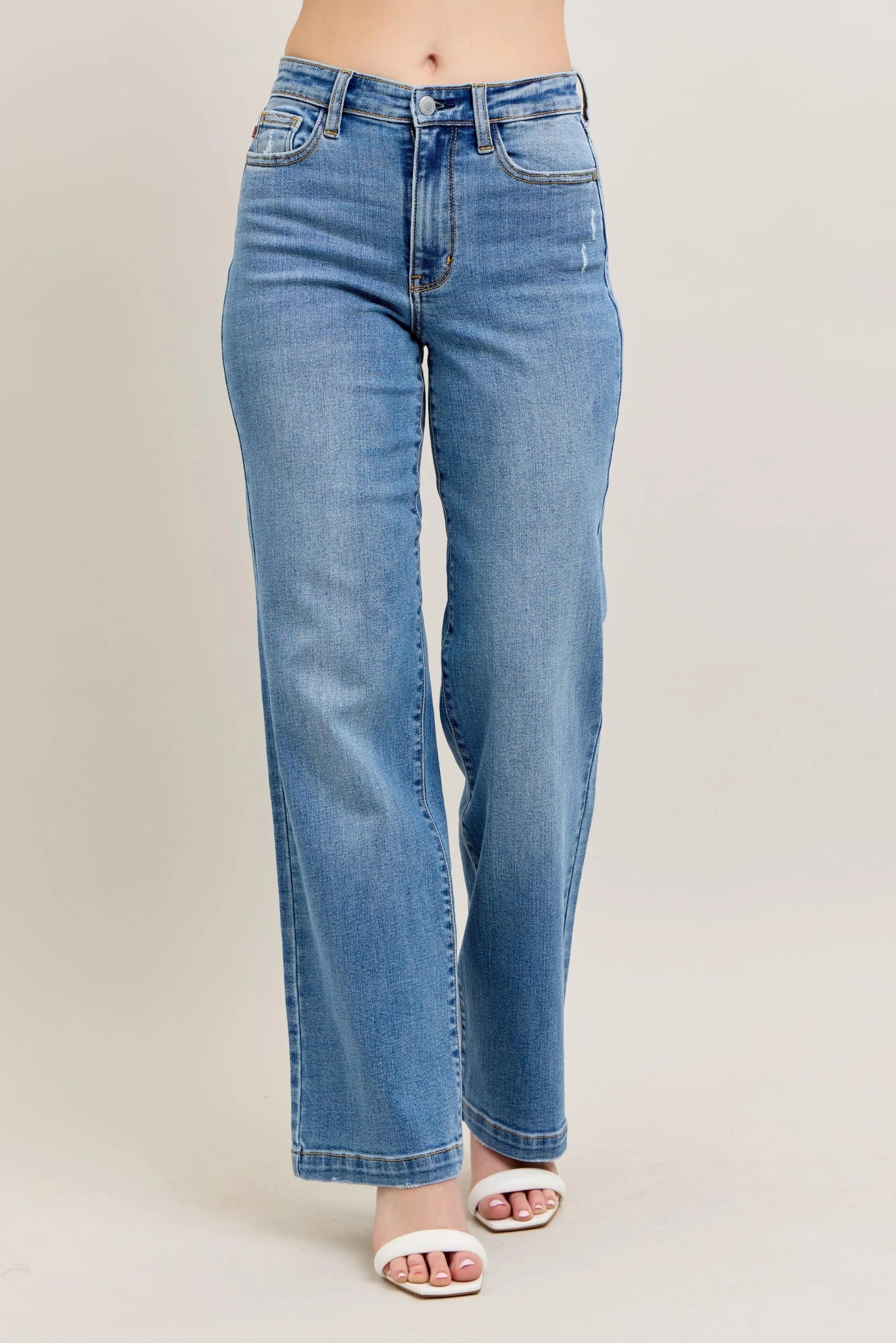 High Waist Straight Jeans