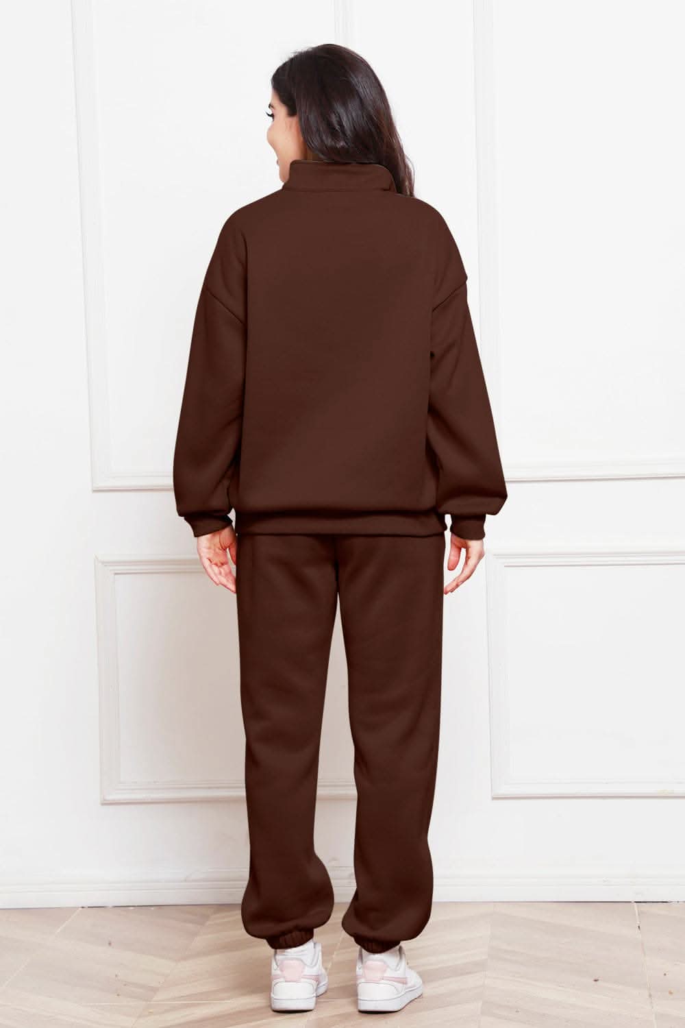 Cozy half zip sweatshirt & jogger set