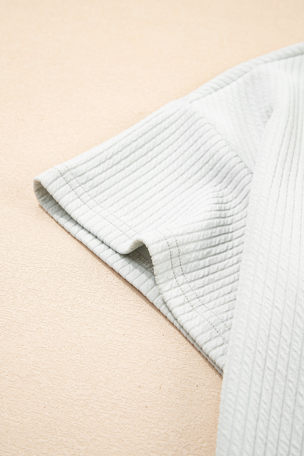 Light Grey Textured Loose Fit T-Shirt