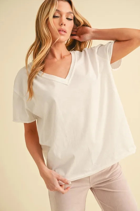 V-Neck Short Sleeve T-Shirt