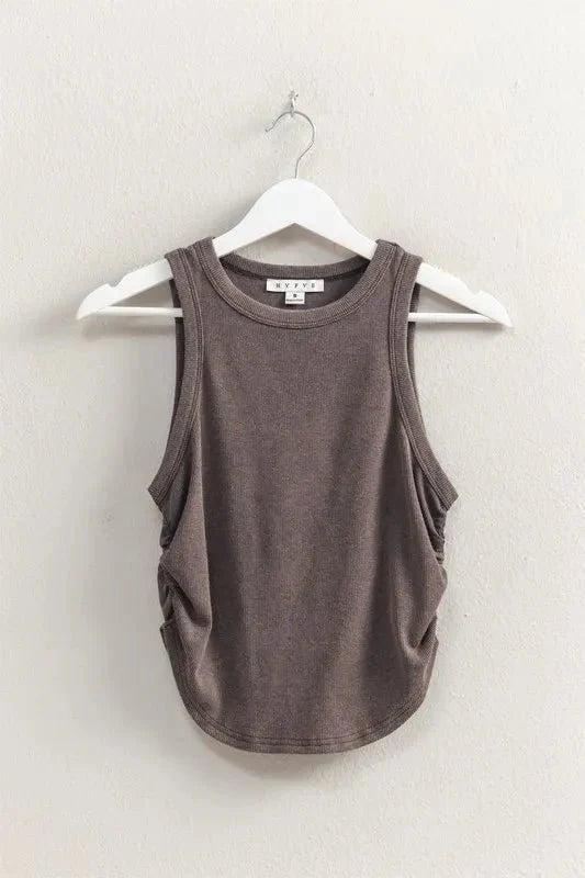 HYFVE Mineral Wash Rib Knit Tank for Casual Chic Style