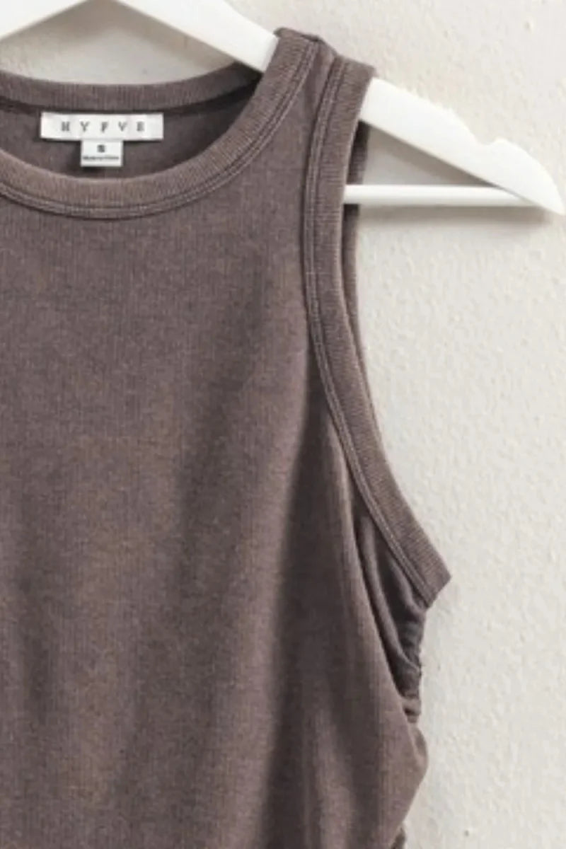 HYFVE Mineral Wash Rib Knit Tank for Casual Chic Style
