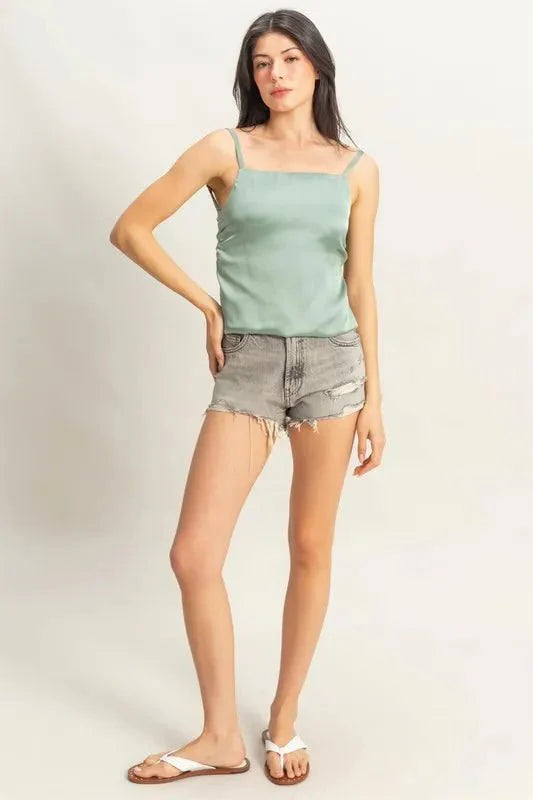 HYFVE Satin Back Tie Detail Cami for Elegant Outfits