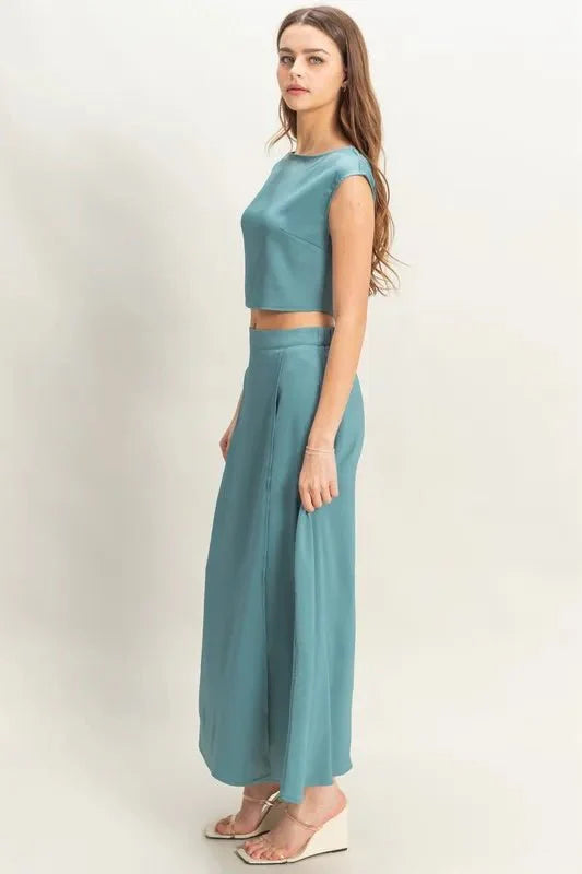 HYFVE Sleeveless Top and Maxi Skirt Set