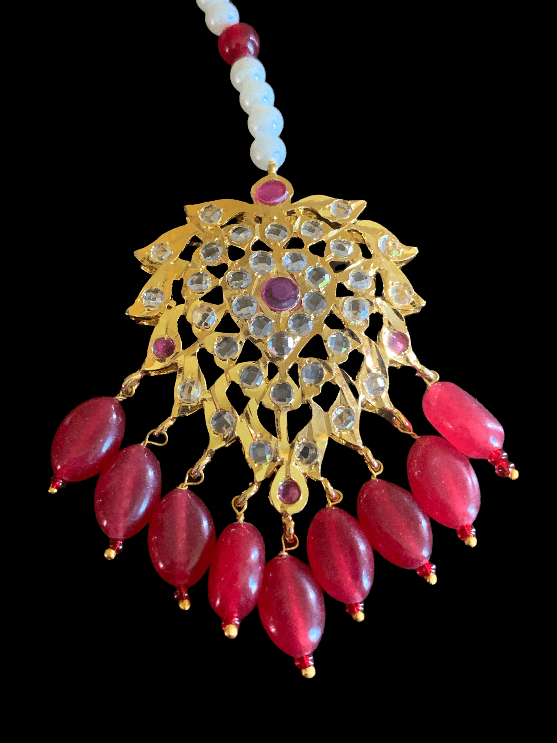 DJTK4 Zohra tika in ruby ( READY TO SHIP )