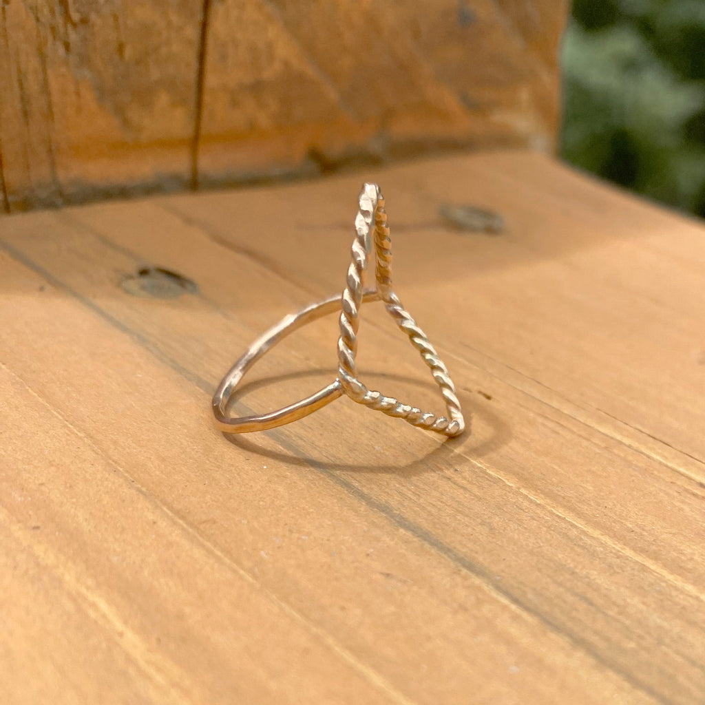 New Open Diamond shape Ring