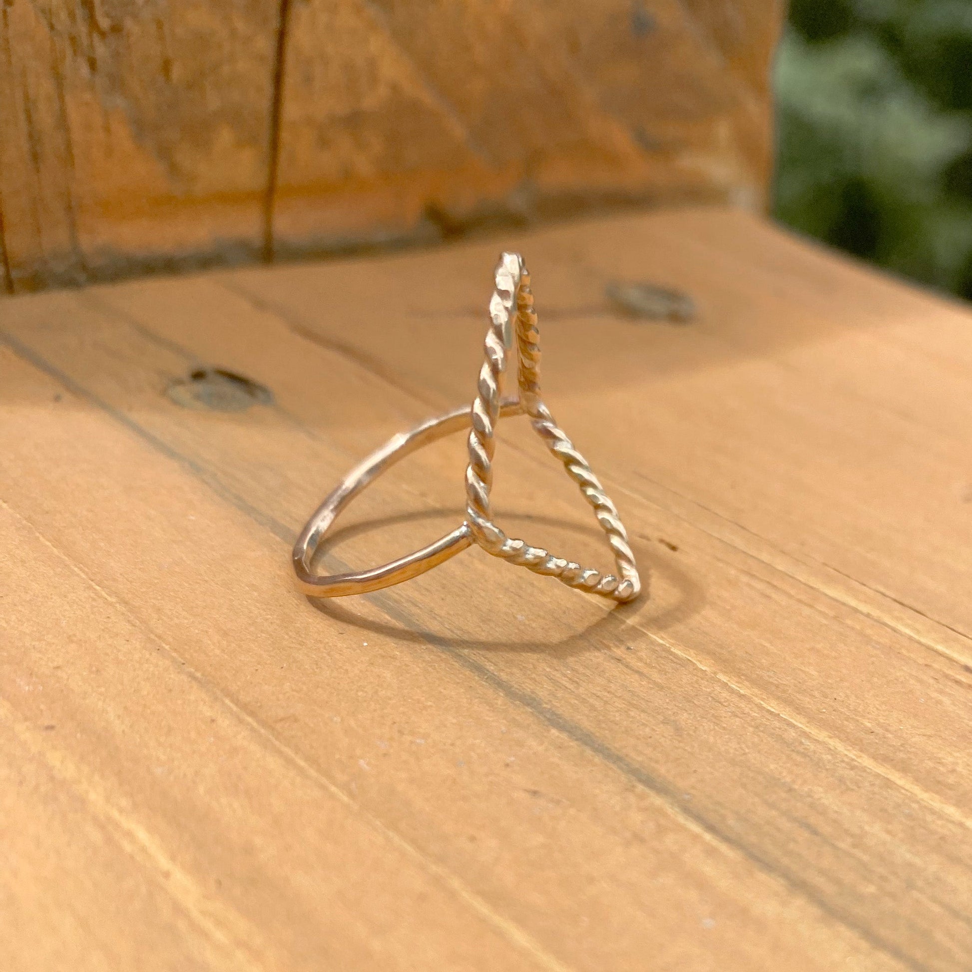 New Open Diamond shape Ring