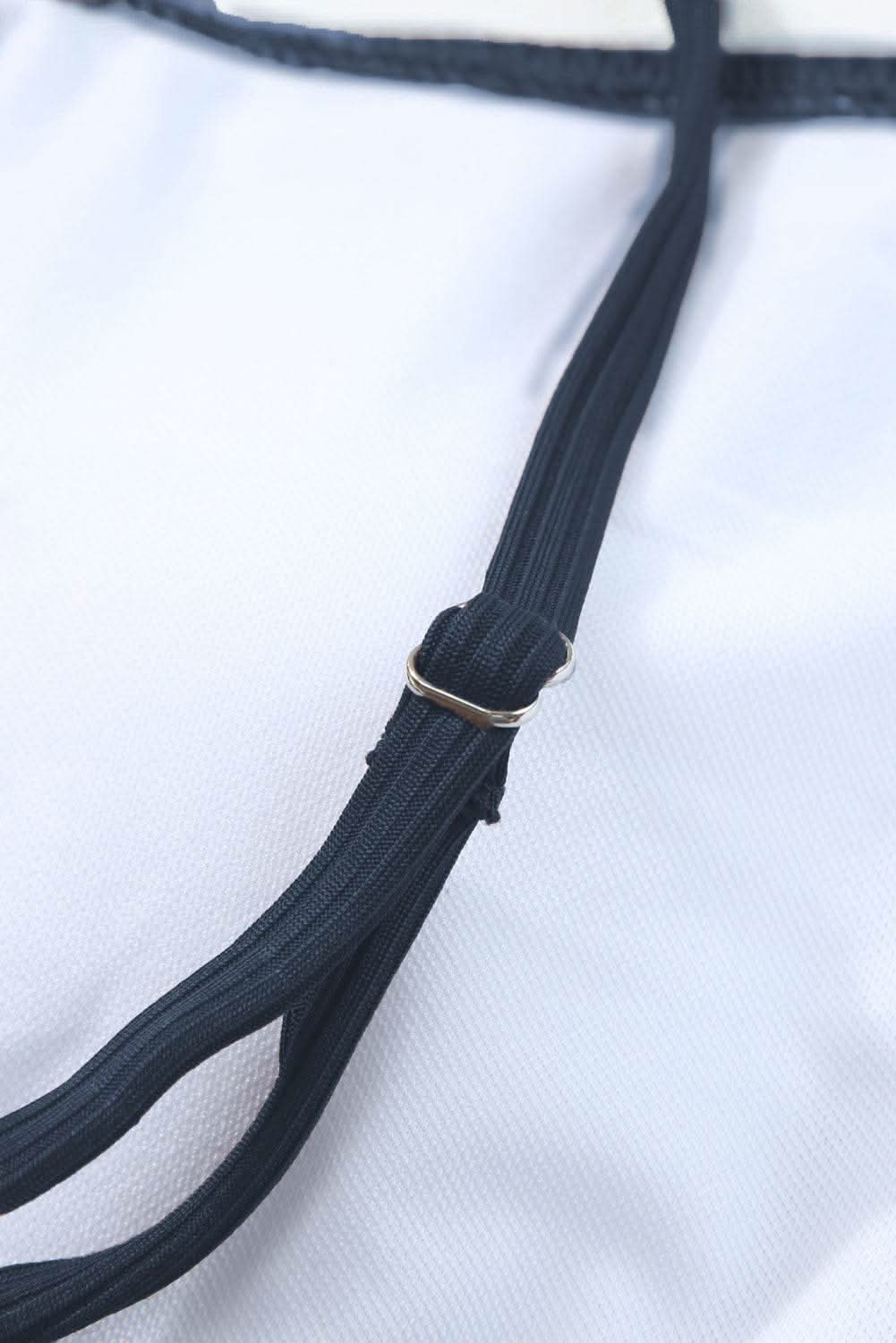 Navy blue adjustable monokini