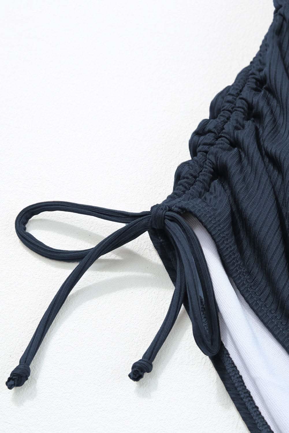 Navy blue adjustable monokini