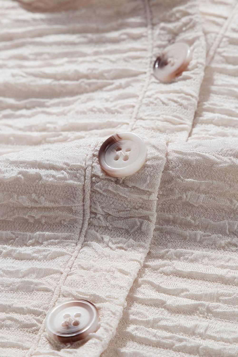 Love Salve Apricot Solid Textured Drawstring Henley Hoodie