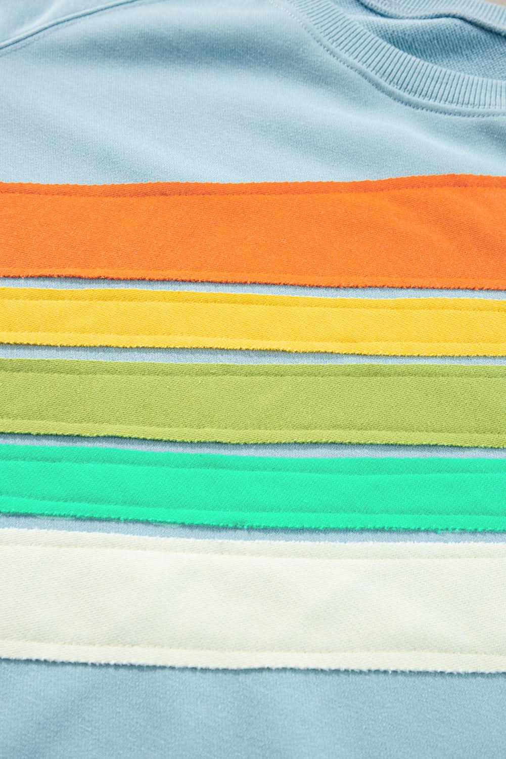 Vibrant colorblock sweatshirt