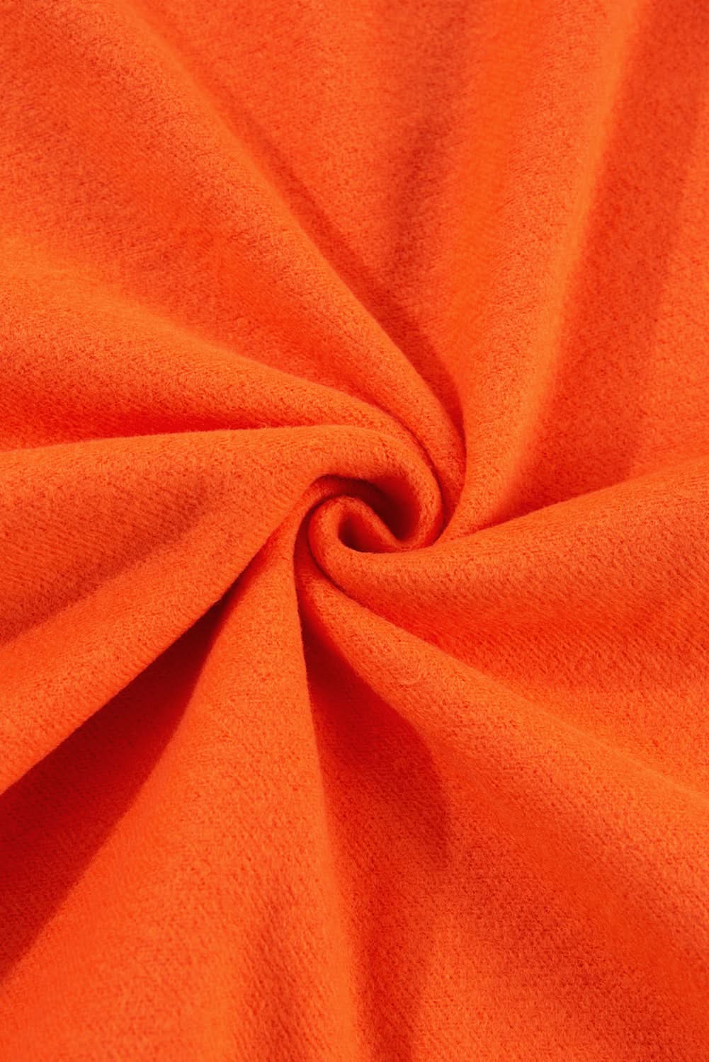 Cozy russet orange fleece sweatshirt