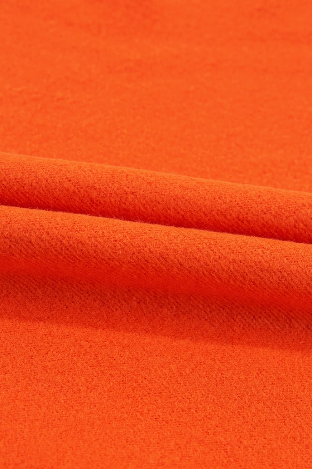 Cozy russet orange fleece sweatshirt