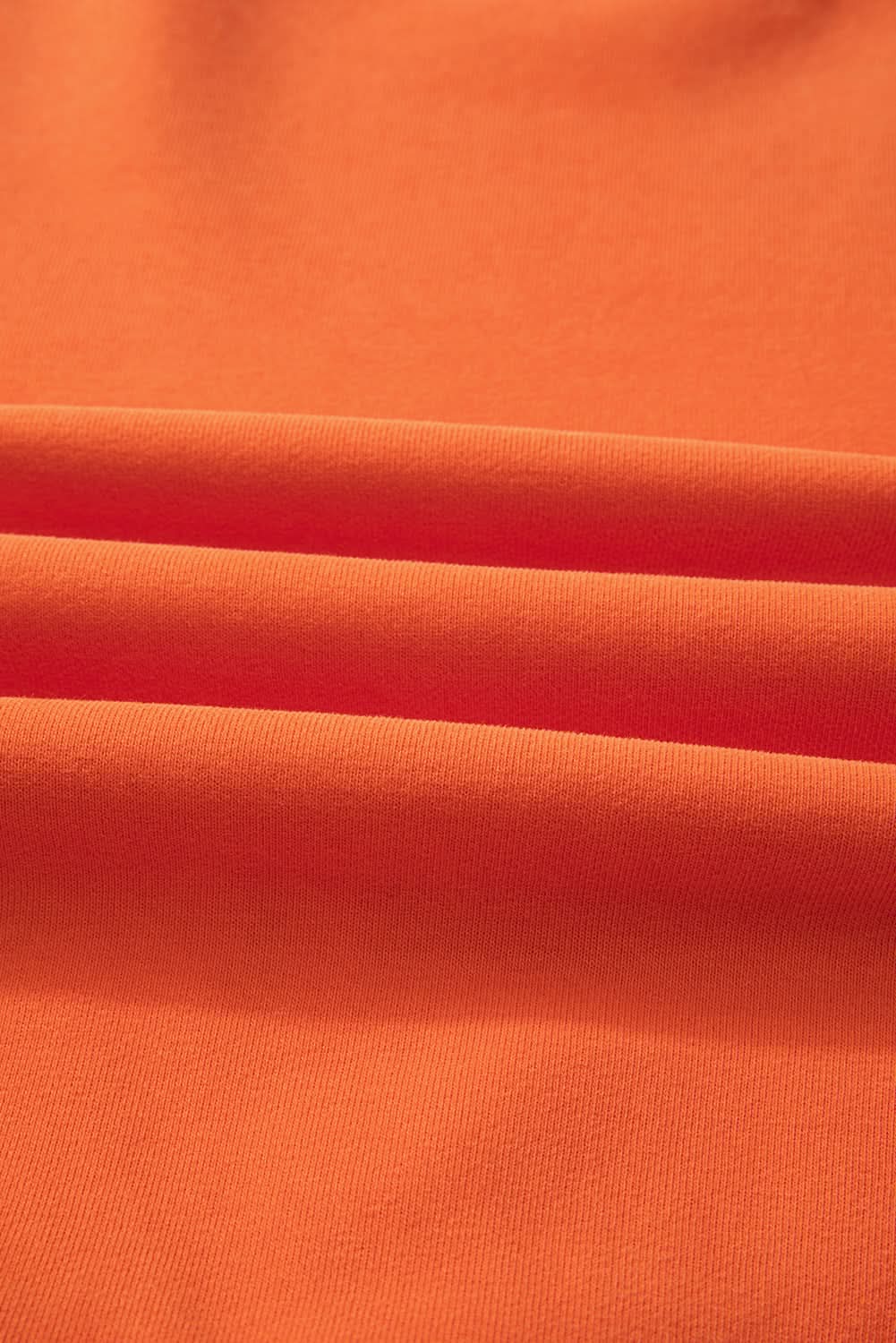 Cozy russet orange fleece sweatshirt