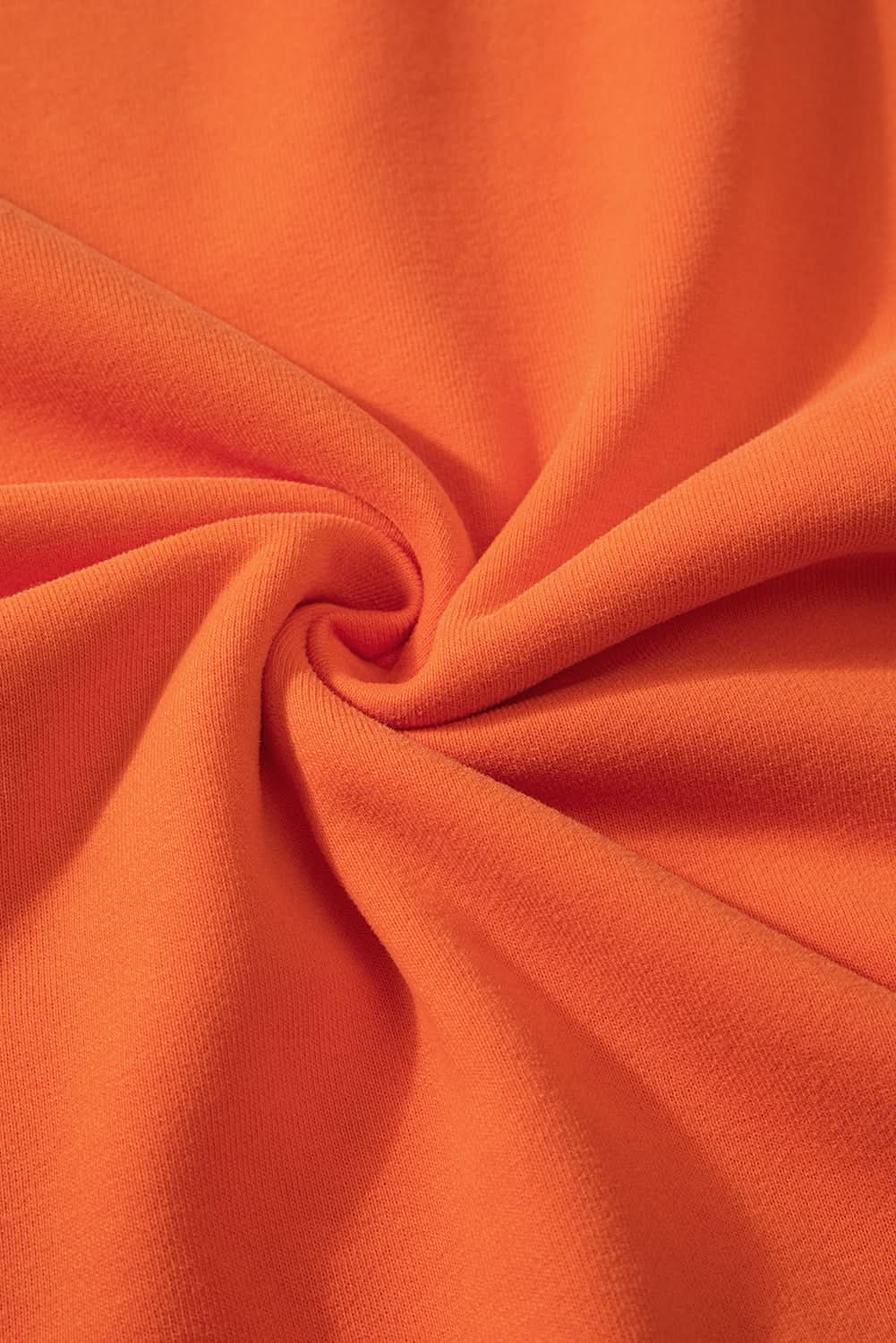 Cozy russet orange fleece sweatshirt