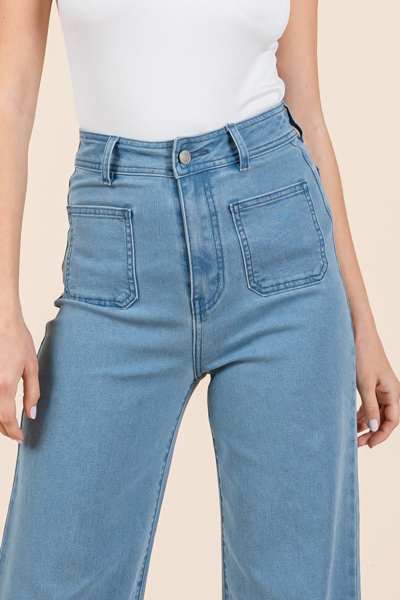 Premium Mittoshop High Waist Wide Leg Jeans for Women Stylish Fit