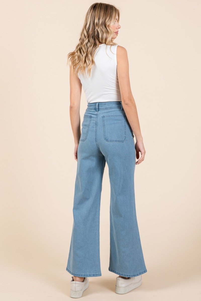 Premium Mittoshop High Waist Wide Leg Jeans for Women Stylish Fit