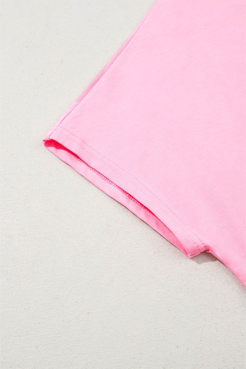Myosotis Two Tone Half Buttons Collared T Shirt for Women