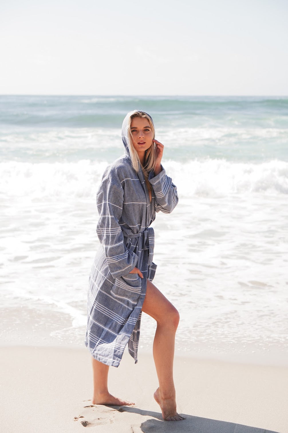 Monaco Turkish Bathrobe Made from 100 Percent Natural Turkish Cotton in S/M L/XL and XXL Sizes