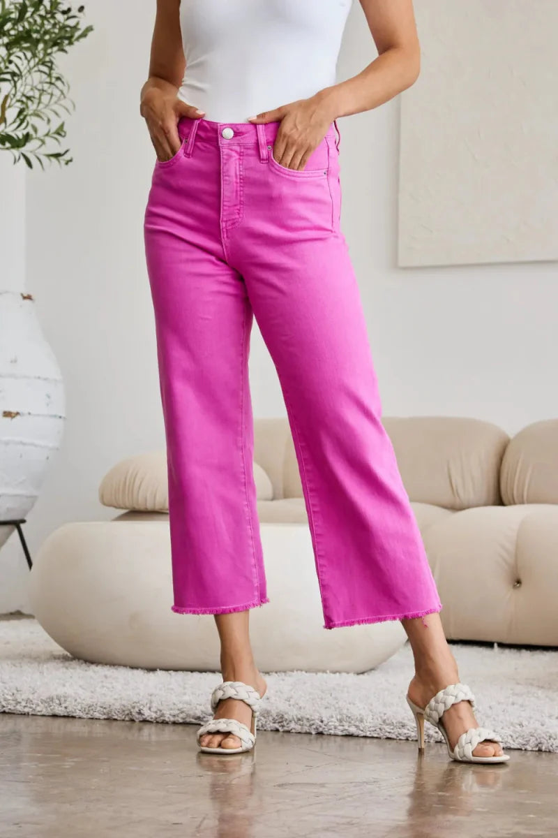 RFM Crop Chloe Full Size Tummy Control High Waist Jeans