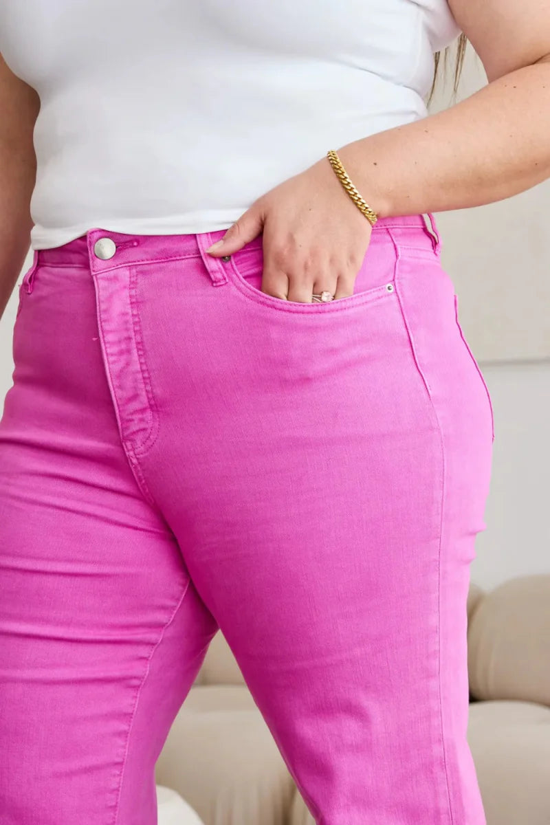 RFM Crop Chloe Full Size Tummy Control High Waist Jeans