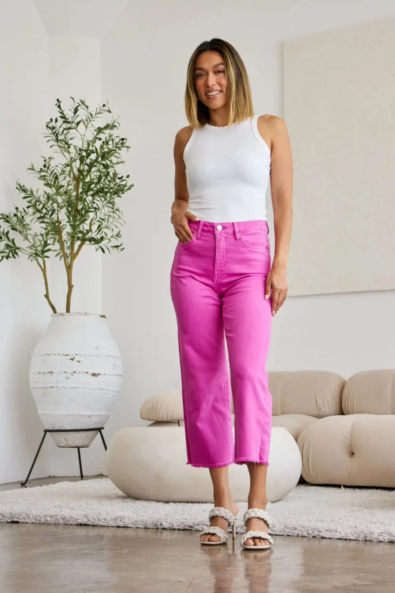 RFM Crop Chloe Full Size Tummy Control High Waist Jeans