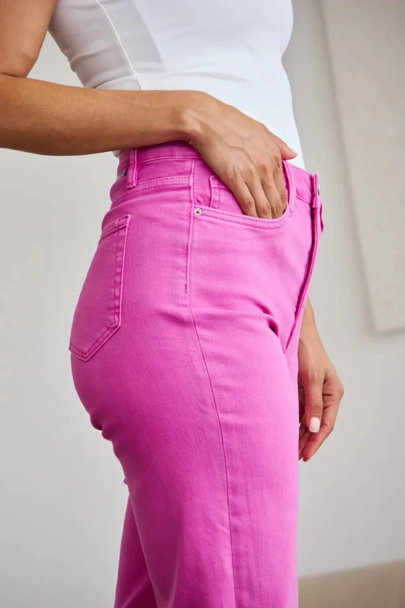 RFM Crop Chloe Full Size Tummy Control High Waist Jeans