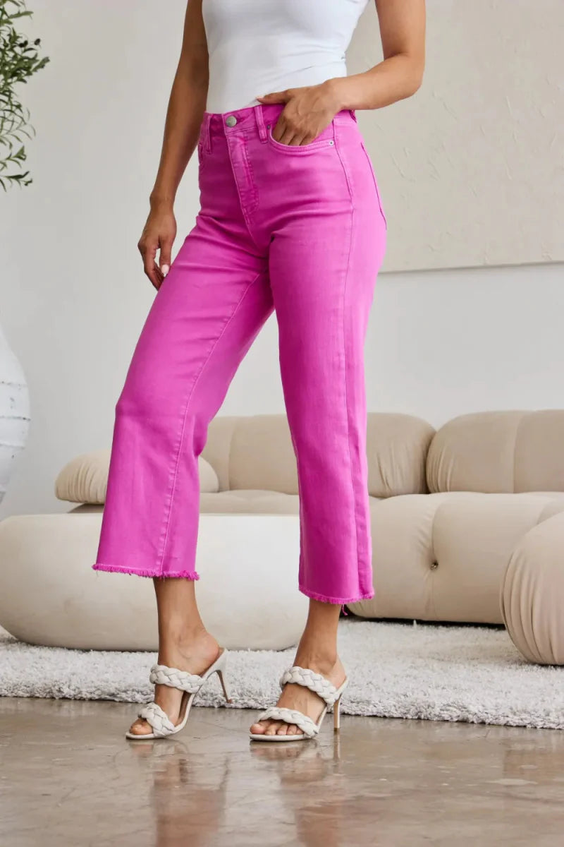 RFM Crop Chloe Full Size Tummy Control High Waist Jeans