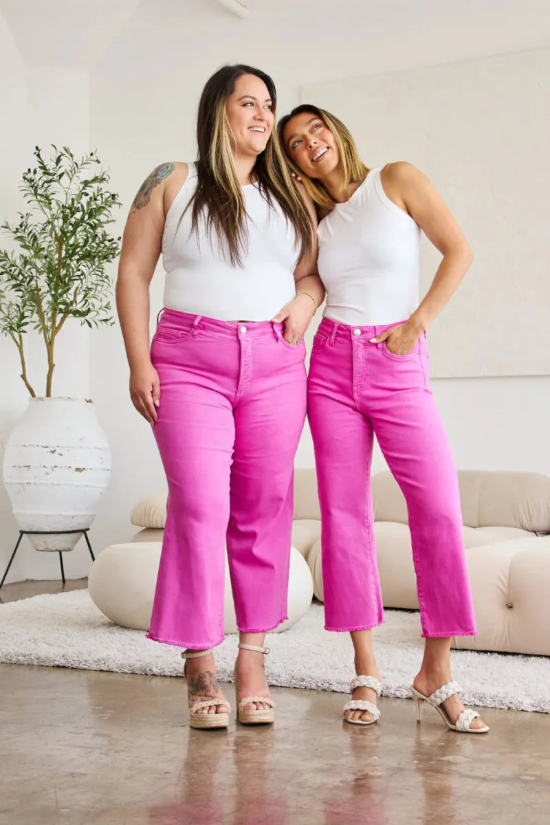 RFM Crop Chloe Full Size Tummy Control High Waist Jeans
