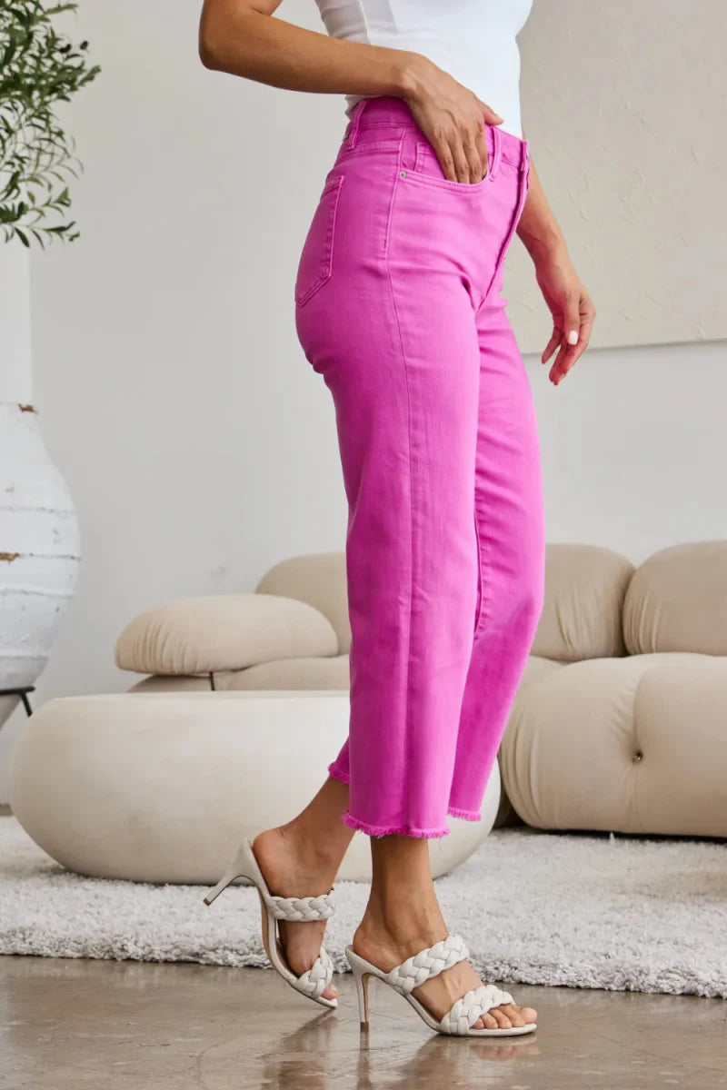 RFM Crop Chloe Full Size Tummy Control High Waist Jeans