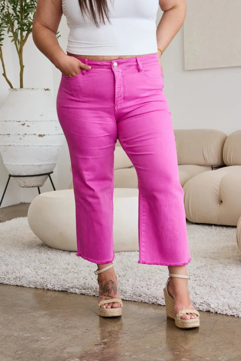 RFM Crop Chloe Full Size Tummy Control High Waist Jeans