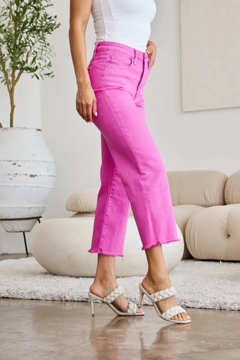 RFM Crop Chloe Full Size Tummy Control High Waist Jeans