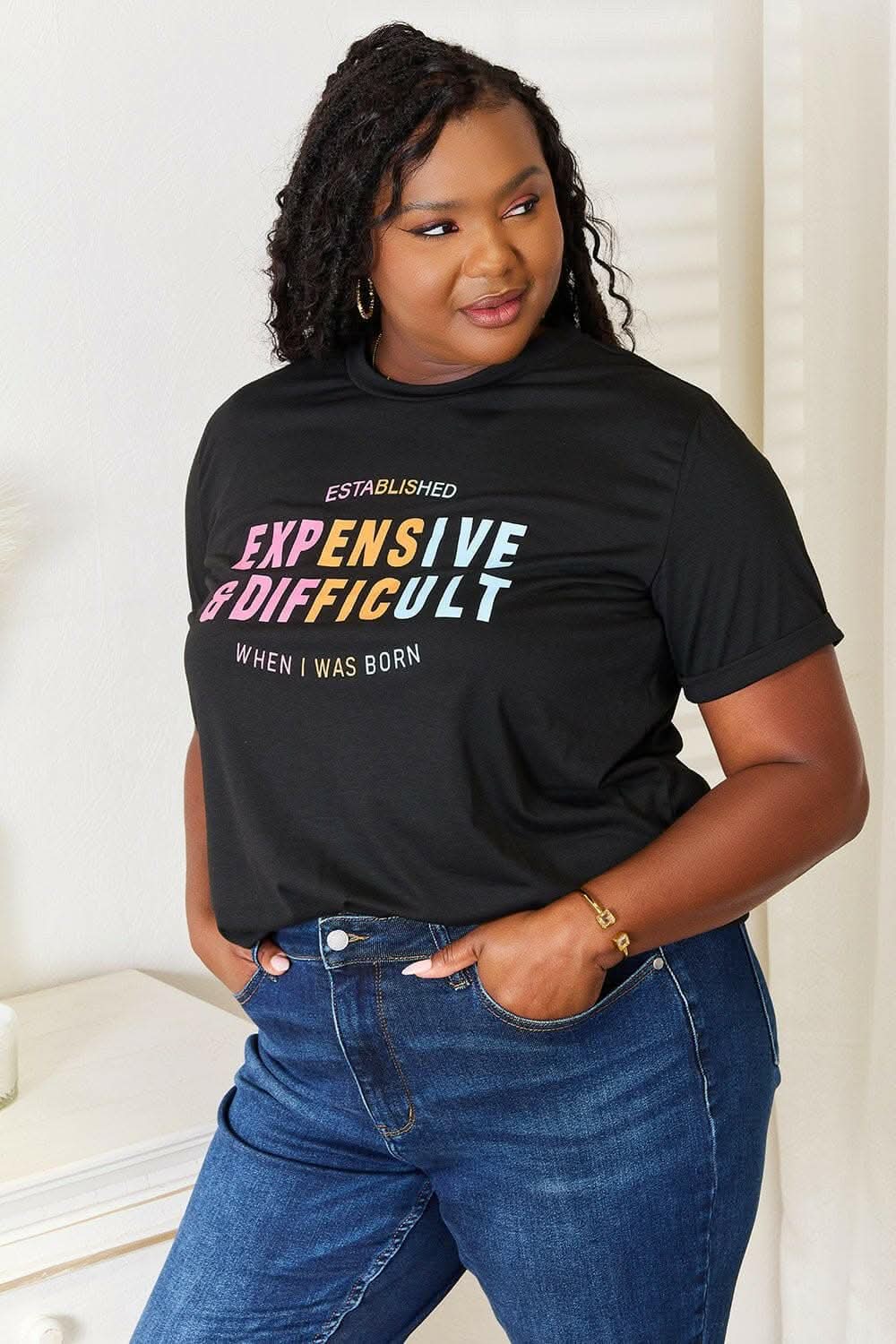Simply Love Graphic Tee - Opaque, Stretchy & Comfortable