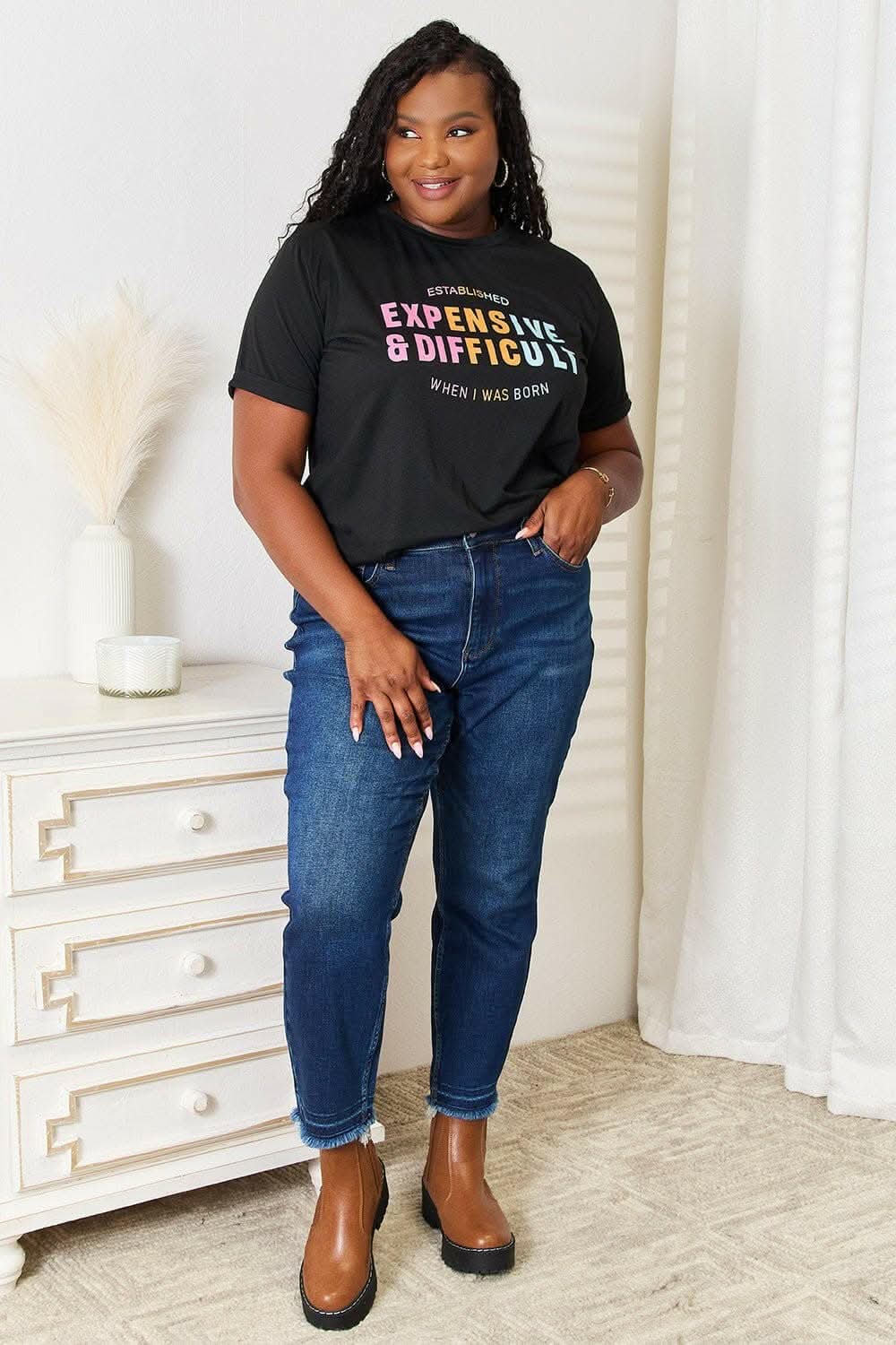 Simply Love Graphic Tee - Opaque, Stretchy & Comfortable