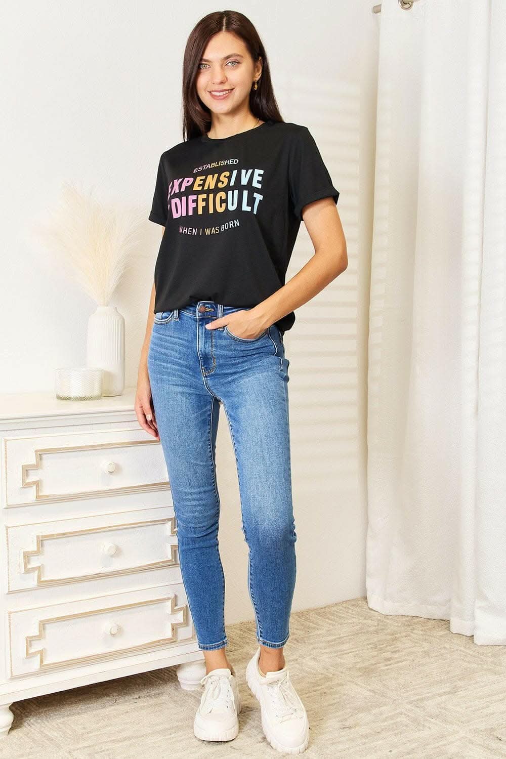 Simply Love Graphic Tee - Opaque, Stretchy & Comfortable