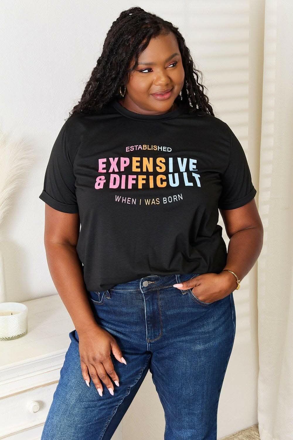 Simply Love Graphic Tee - Opaque, Stretchy & Comfortable