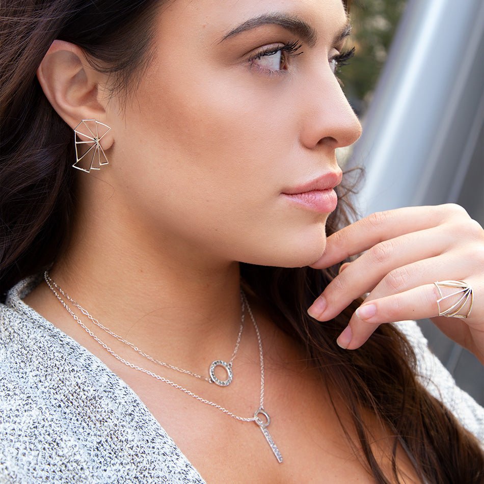 Sterling Silver Multi Angle Ring