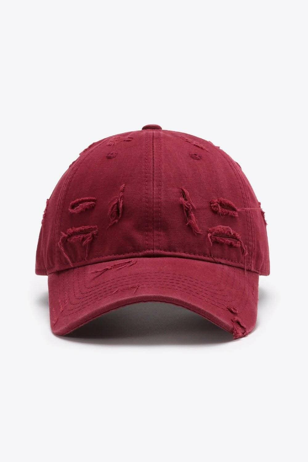 Trendy distressed baseball cap