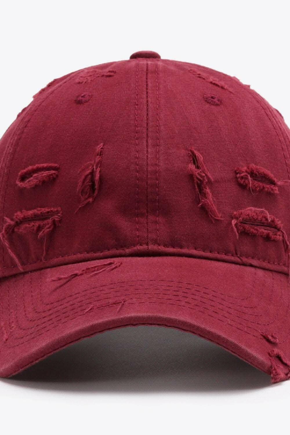 Trendy distressed baseball cap