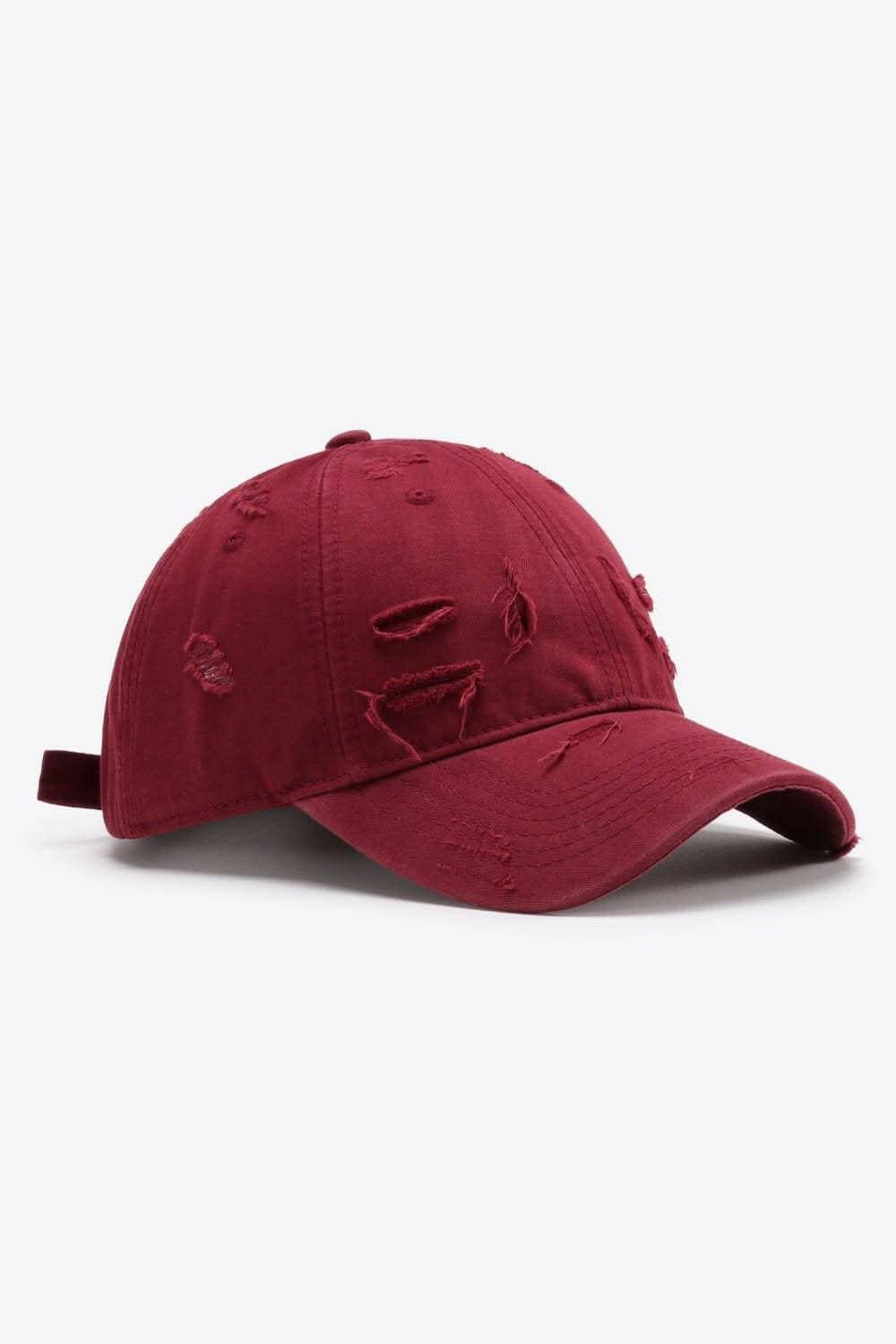 Trendy distressed baseball cap