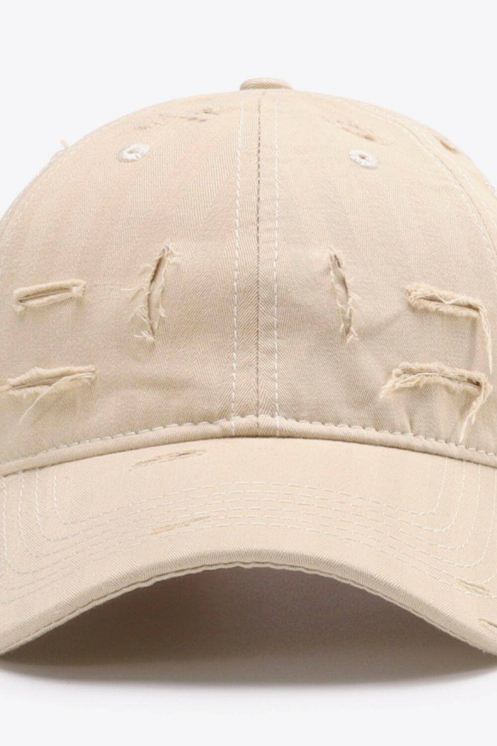 Trendy distressed baseball cap