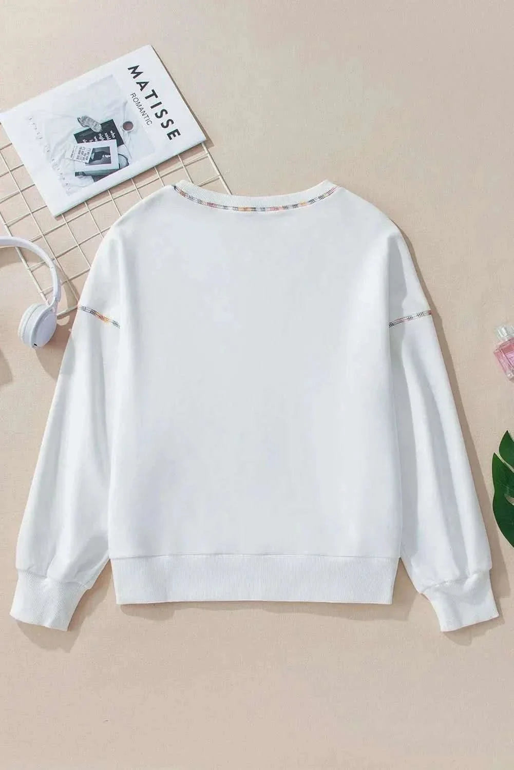Sequin football sweatshirt - long sleeve