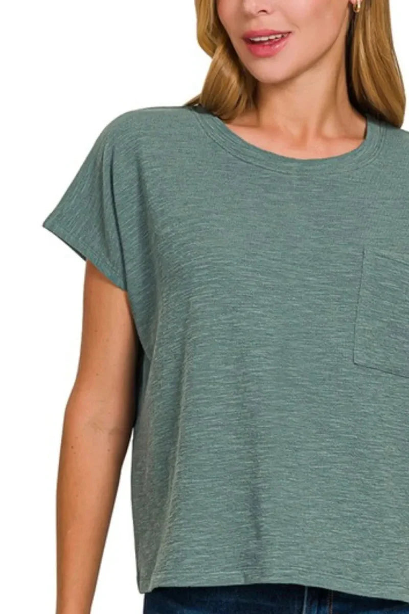Zenana Round Neck Short Sleeve T-Shirt for Women