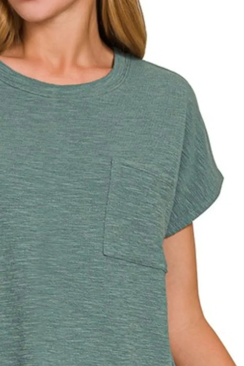 Zenana Round Neck Short Sleeve T-Shirt for Women