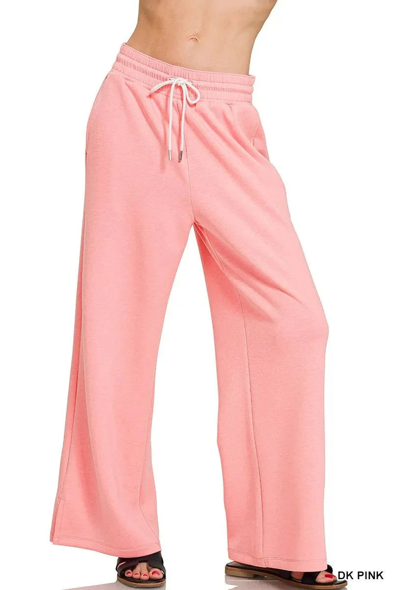 Zenana Scuba Drawstring Pants for Comfort and Style