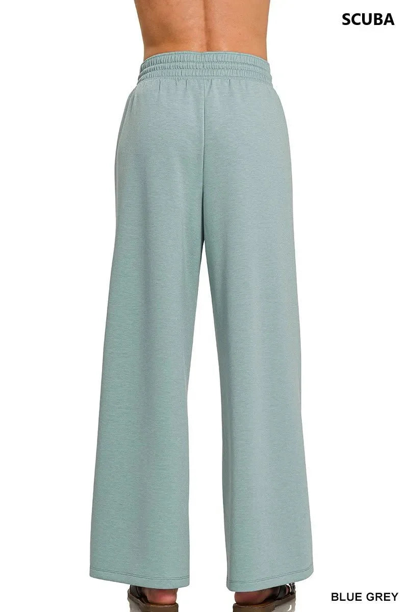 Zenana Scuba Drawstring Pants for Comfort and Style
